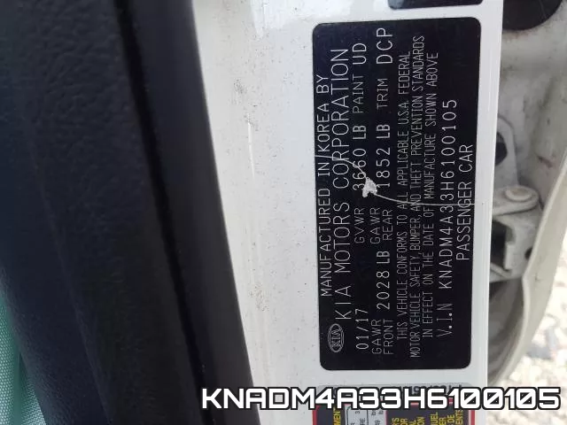 KNADM4A33H6100105 фото 2