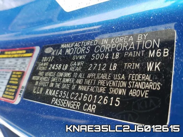 KNAE35LC2J6012615 фото 2
