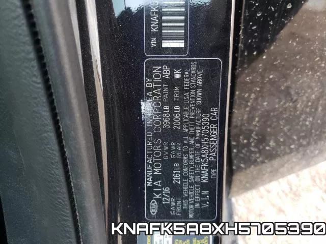 KNAFK5A8XH5705390 фото 2