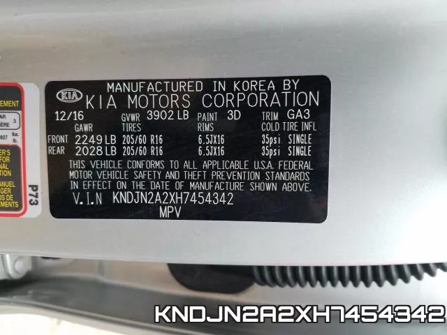 KNDJN2A2XH7454342 фото 2