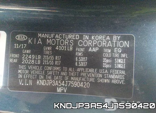KNDJP3A54J7590420 фото 10