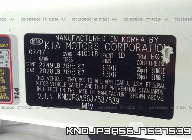 KNDJP3A56J7537539 фото 10