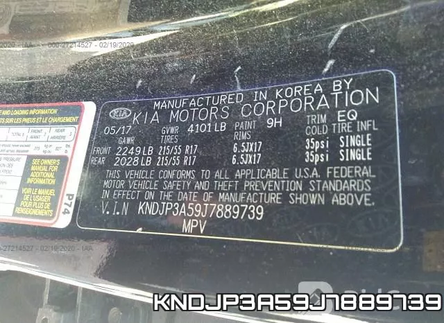 KNDJP3A59J7889739 фото 10