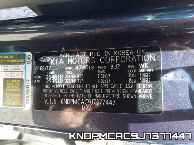 KNDPMCAC9J7377447 фото 2