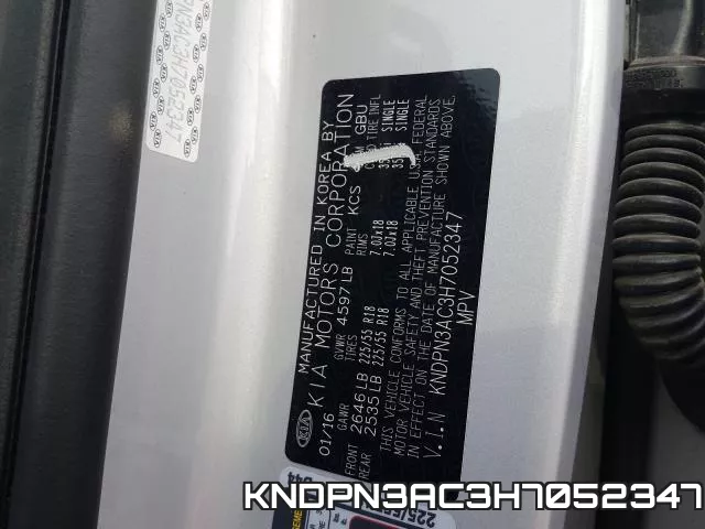 KNDPN3AC3H7052347 фото 2