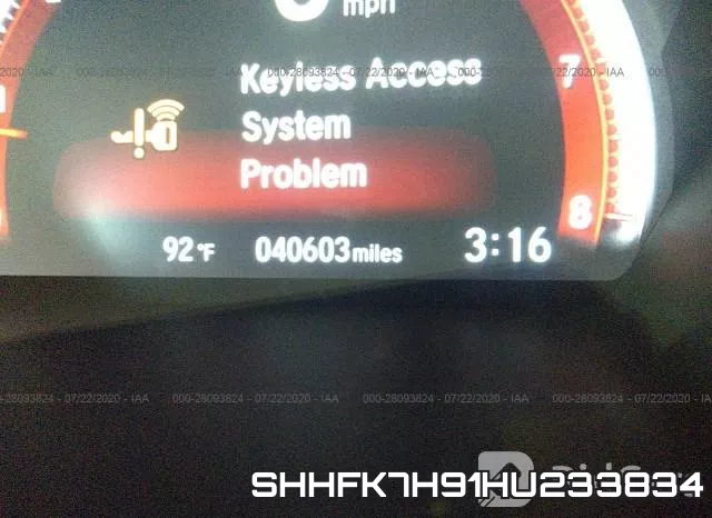 SHHFK7H91HU233834 фото 8
