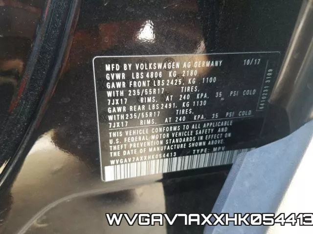 WVGAV7AXXHK054413 фото 2