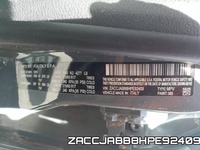 ZACCJABB8HPE92409 фото 2