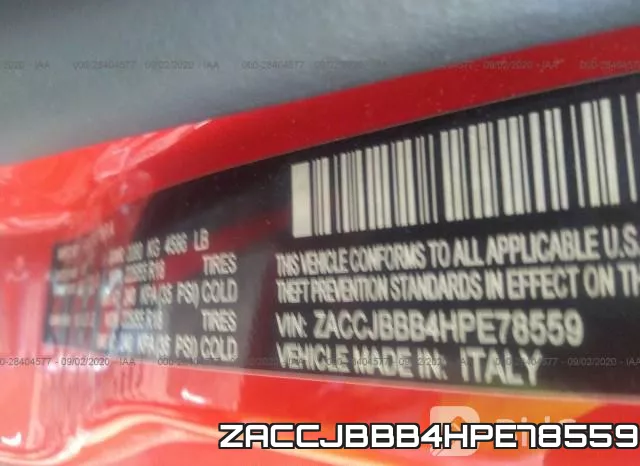 ZACCJBBB4HPE78559 фото 10