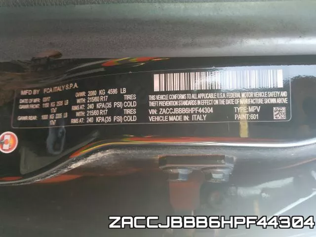 ZACCJBBB6HPF44304 фото 2