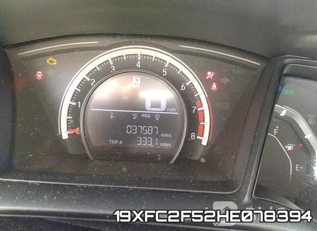 19XFC2F52HE078394 фото 8