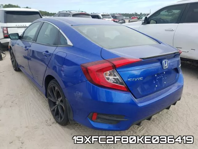 19XFC2F80KE036419 фото 4