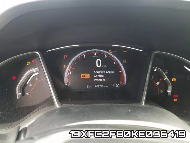 19XFC2F80KE036419 фото 9