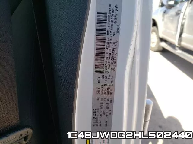 1C4BJWDG2HL502440 фото 2