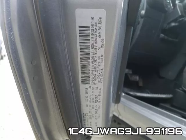 1C4GJWAG3JL931196 фото 2