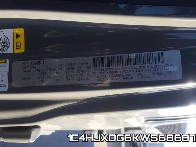 1C4HJXDG6KW568687 фото 2