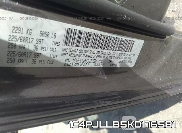 1C4PJLLB5KD176581 фото 10