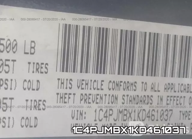 1C4PJMBX1KD461037 фото 10