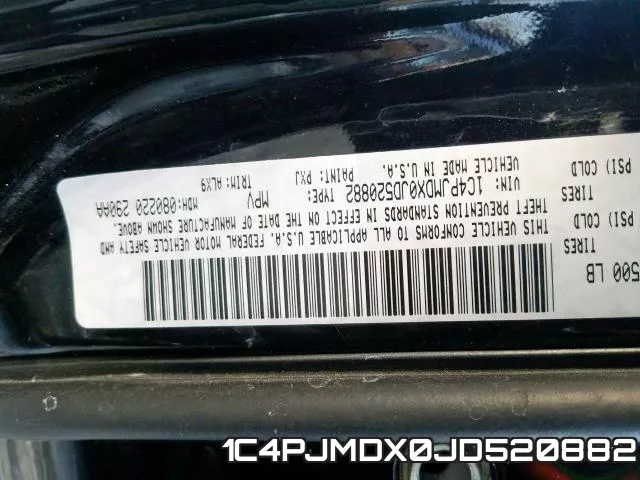 1C4PJMDX0JD520882 фото 2