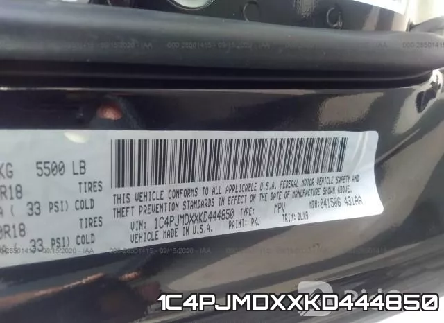 1C4PJMDXXKD444850 фото 10