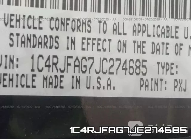 1C4RJFAG7JC274685 фото 10