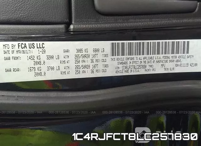 1C4RJFCT8LC257830 фото 10