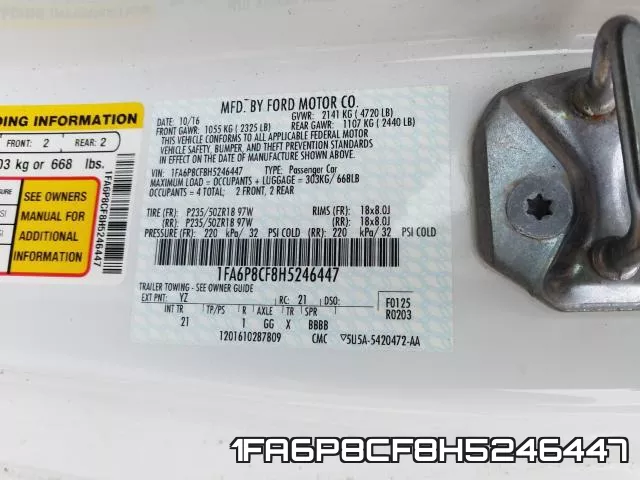 1FA6P8CF8H5246447 фото 2