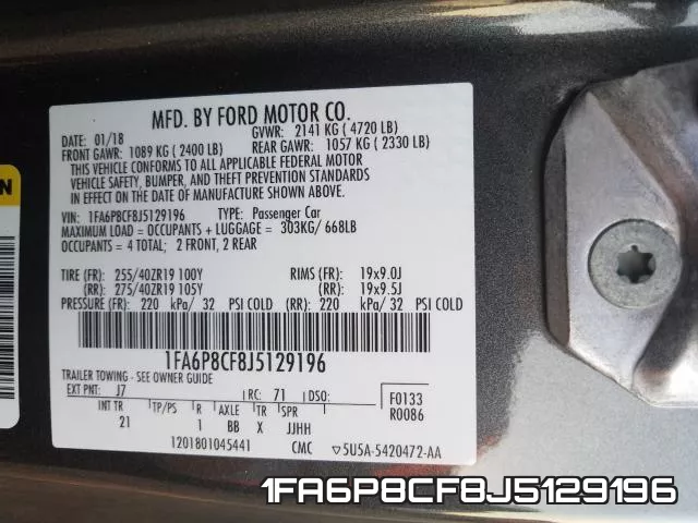 1FA6P8CF8J5129196 фото 2