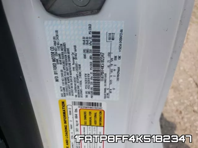 1FATP8FF4K5182347 фото 2