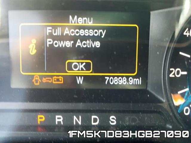 1FM5K7D83HGB27090 фото 9