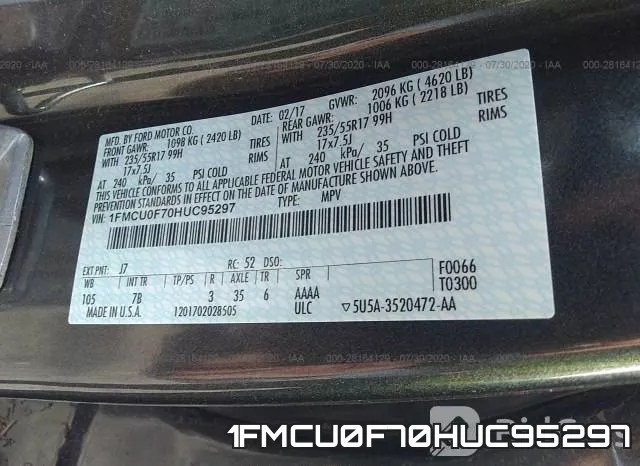 1FMCU0F70HUC95297 фото 10