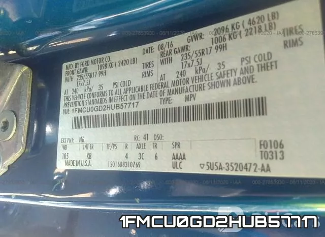 1FMCU0GD2HUB57717 фото 10