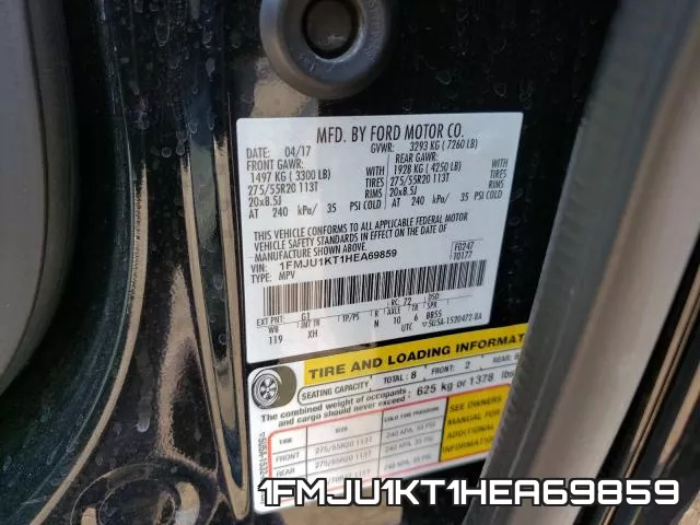 1FMJU1KT1HEA69859 фото 2
