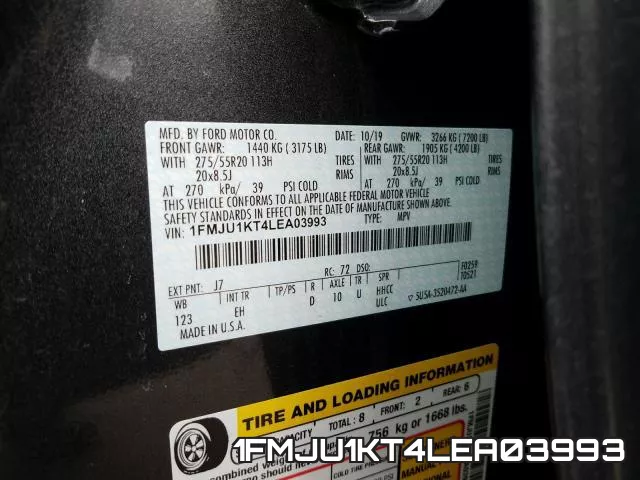 1FMJU1KT4LEA03993 фото 2