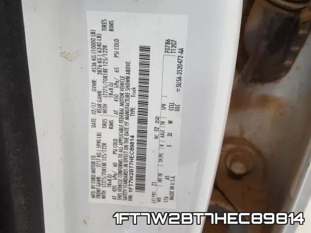 1FT7W2BT7HEC89814 фото 2