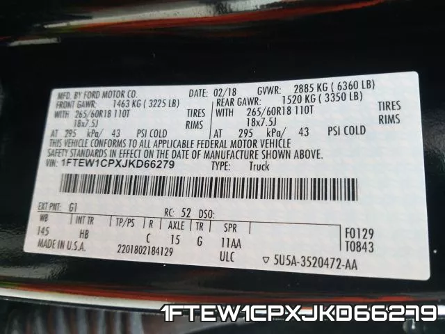 1FTEW1CPXJKD66279 фото 2