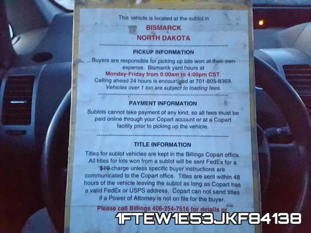 1FTEW1E53JKF84138 фото 10