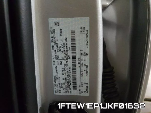 1FTEW1EP1JKF01632 фото 2