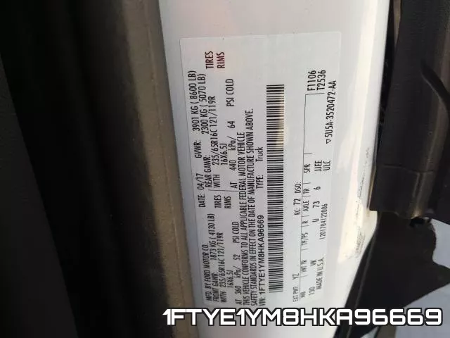 1FTYE1YM8HKA96669 фото 2