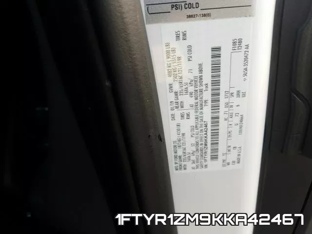 1FTYR1ZM9KKA42467 фото 2