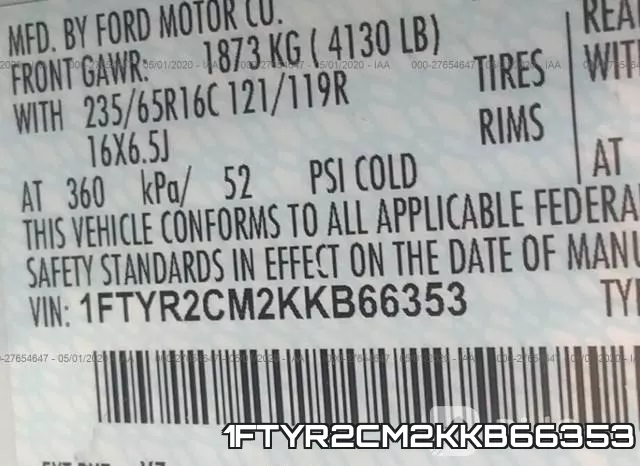 1FTYR2CM2KKB66353 фото 10