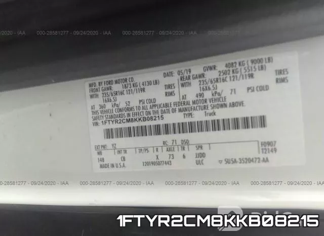 1FTYR2CM8KKB08215 фото 10