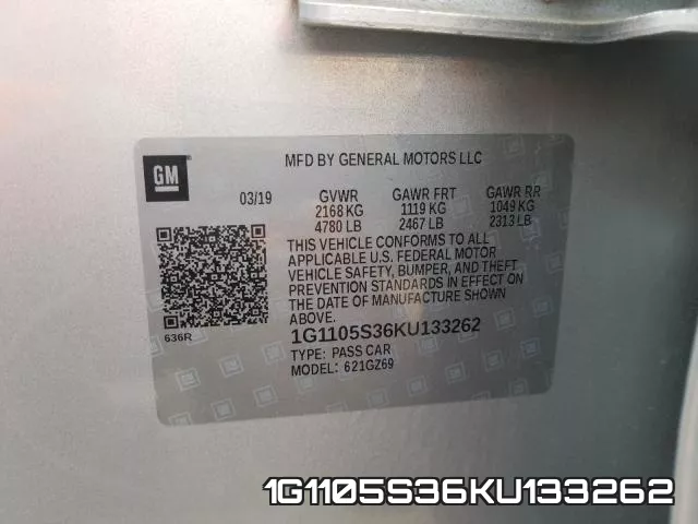 1G1105S36KU133262 фото 2