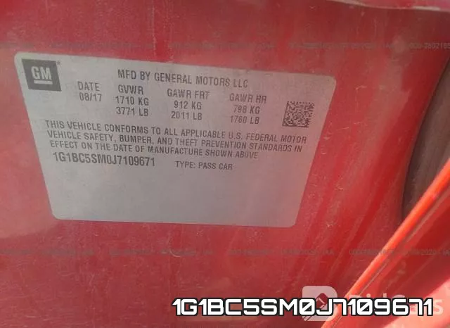 1G1BC5SM0J7109671 фото 10