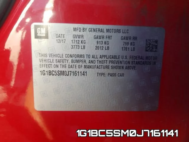 1G1BC5SM0J7161141 фото 2