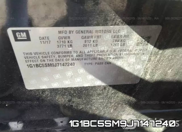 1G1BC5SM9J7147240 фото 10