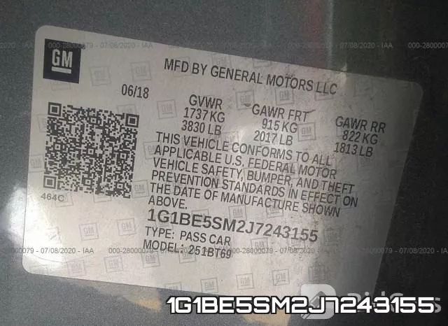 1G1BE5SM2J7243155 фото 10