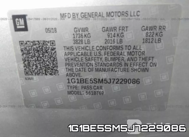 1G1BE5SM5J7229086 фото 10