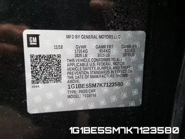 1G1BE5SM7K7123580 фото 2