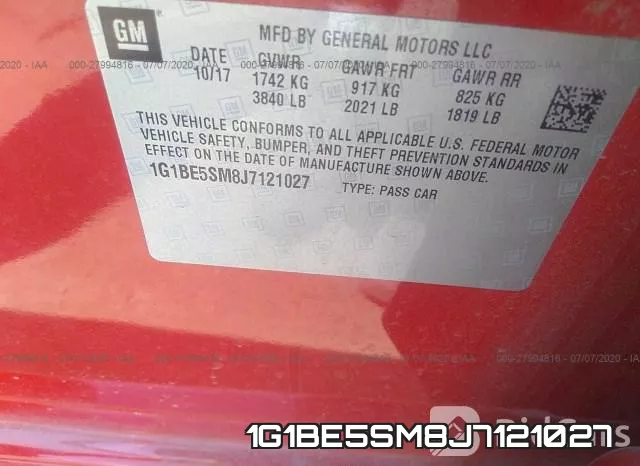 1G1BE5SM8J7121027 фото 10